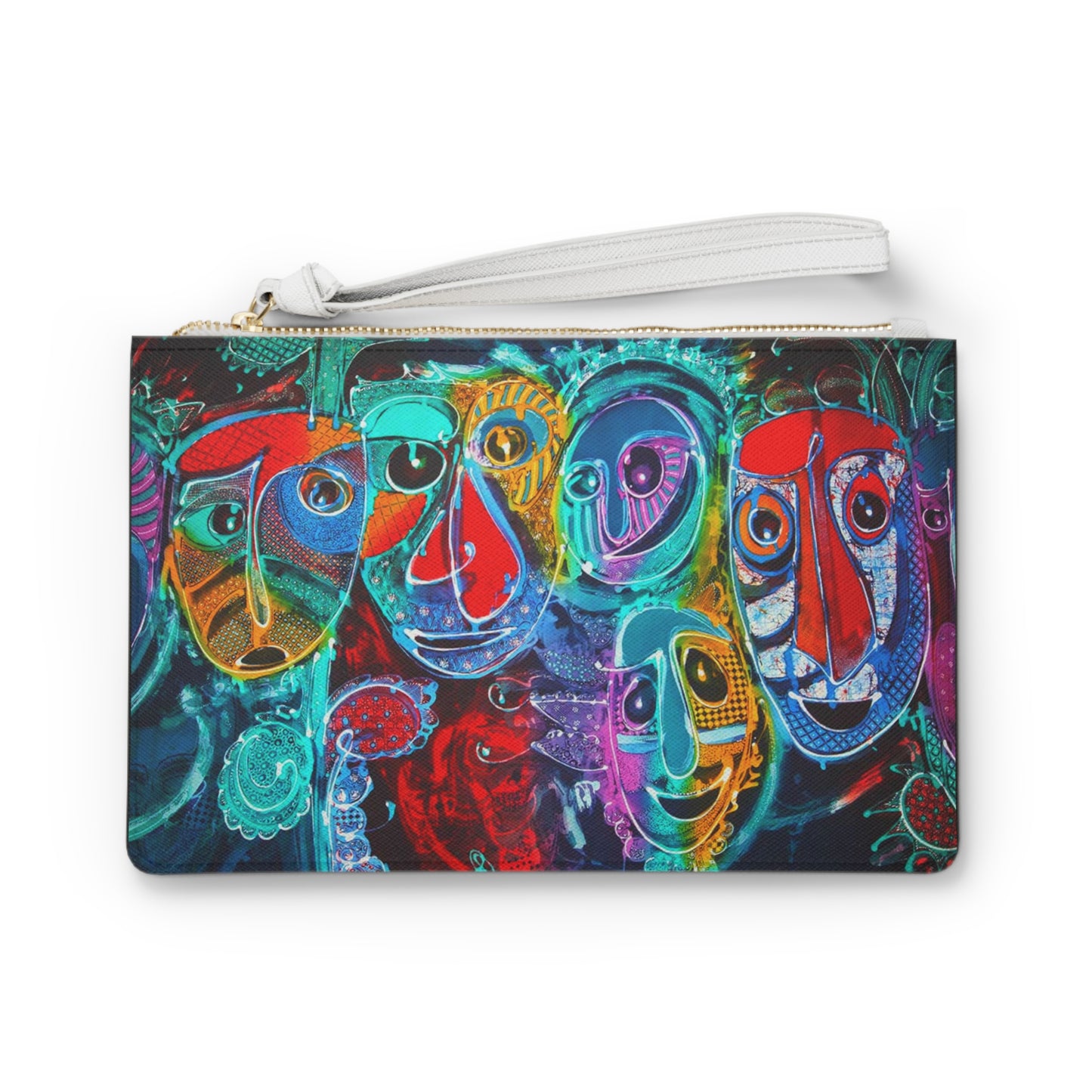 Bandung Art Clutch Bag - Unique Colorful Design for Parties