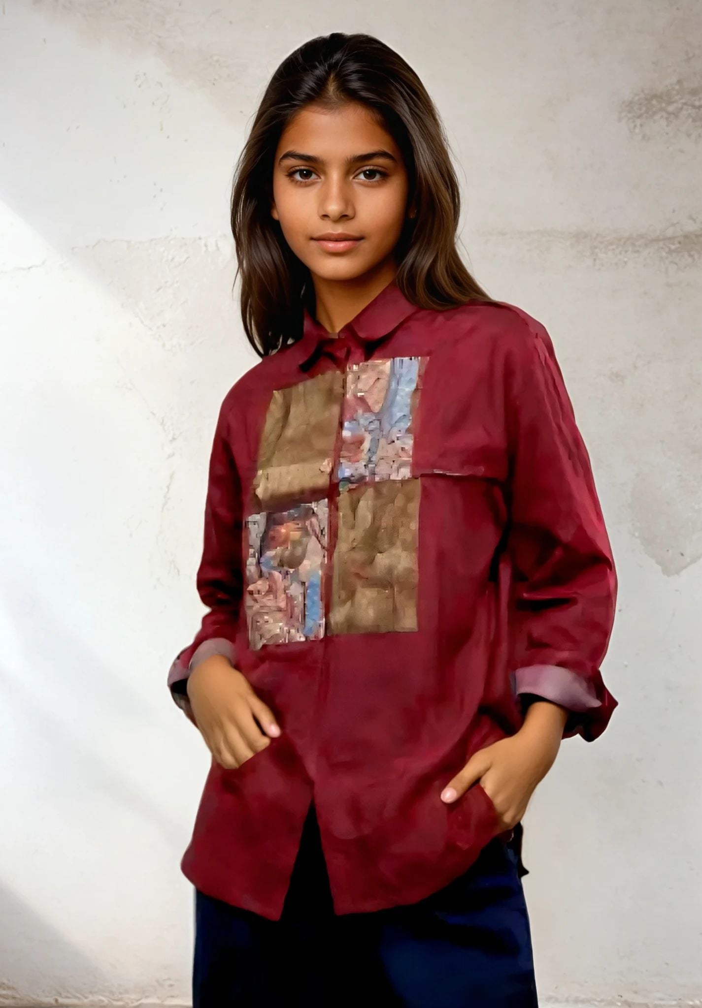 Blus Kintamani Lengan Panjang