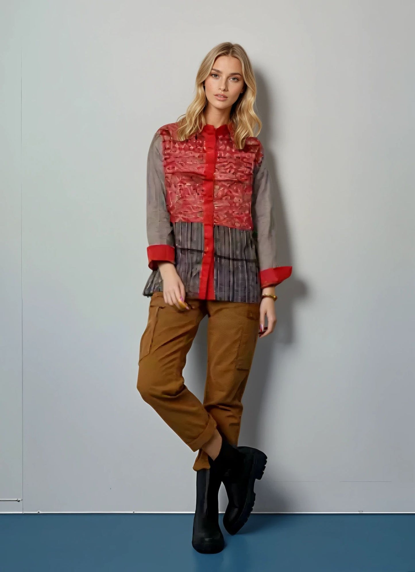 Membeli Blouse met Lange Mouw