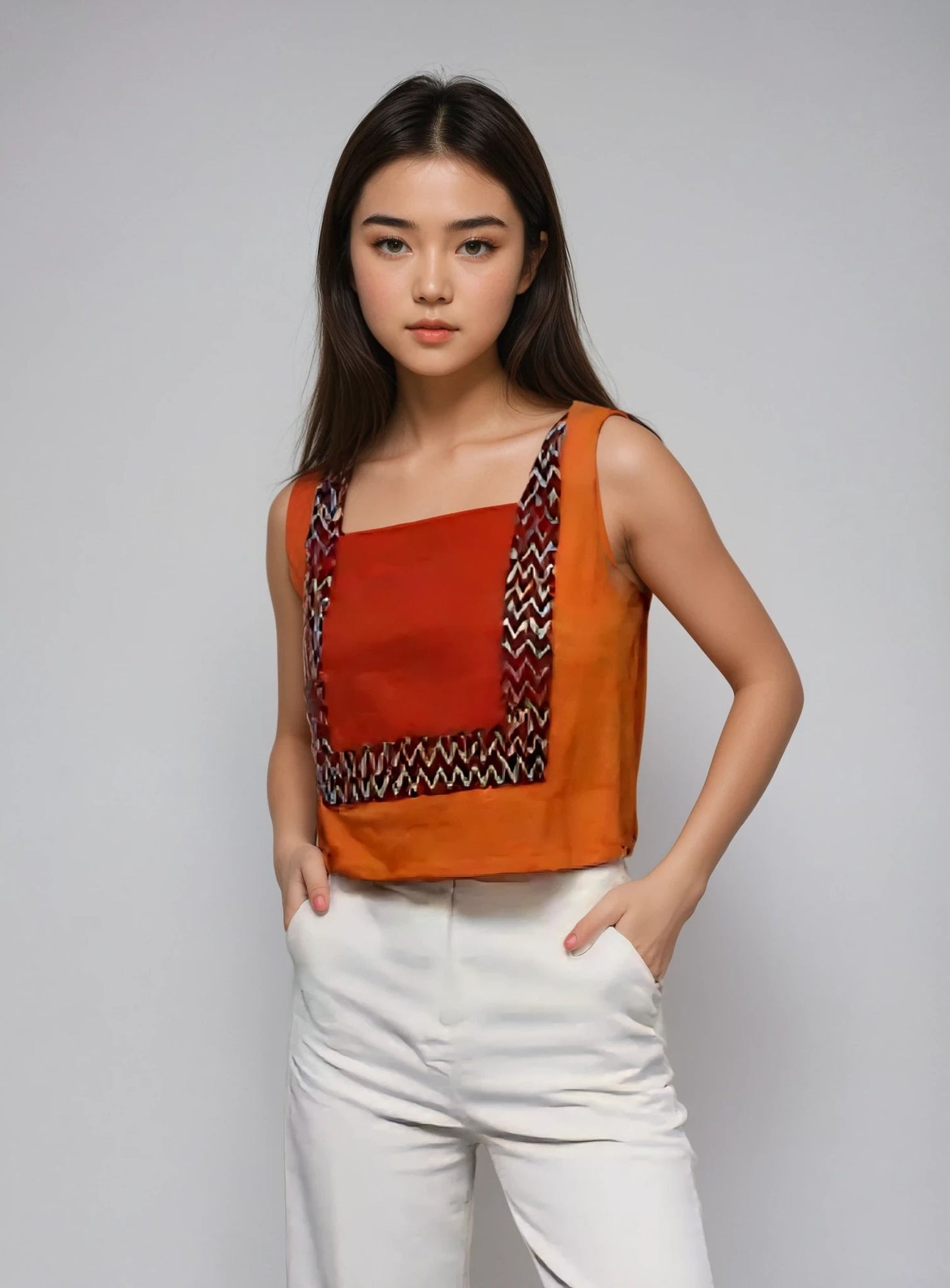 Andriyani mouwloos shirt