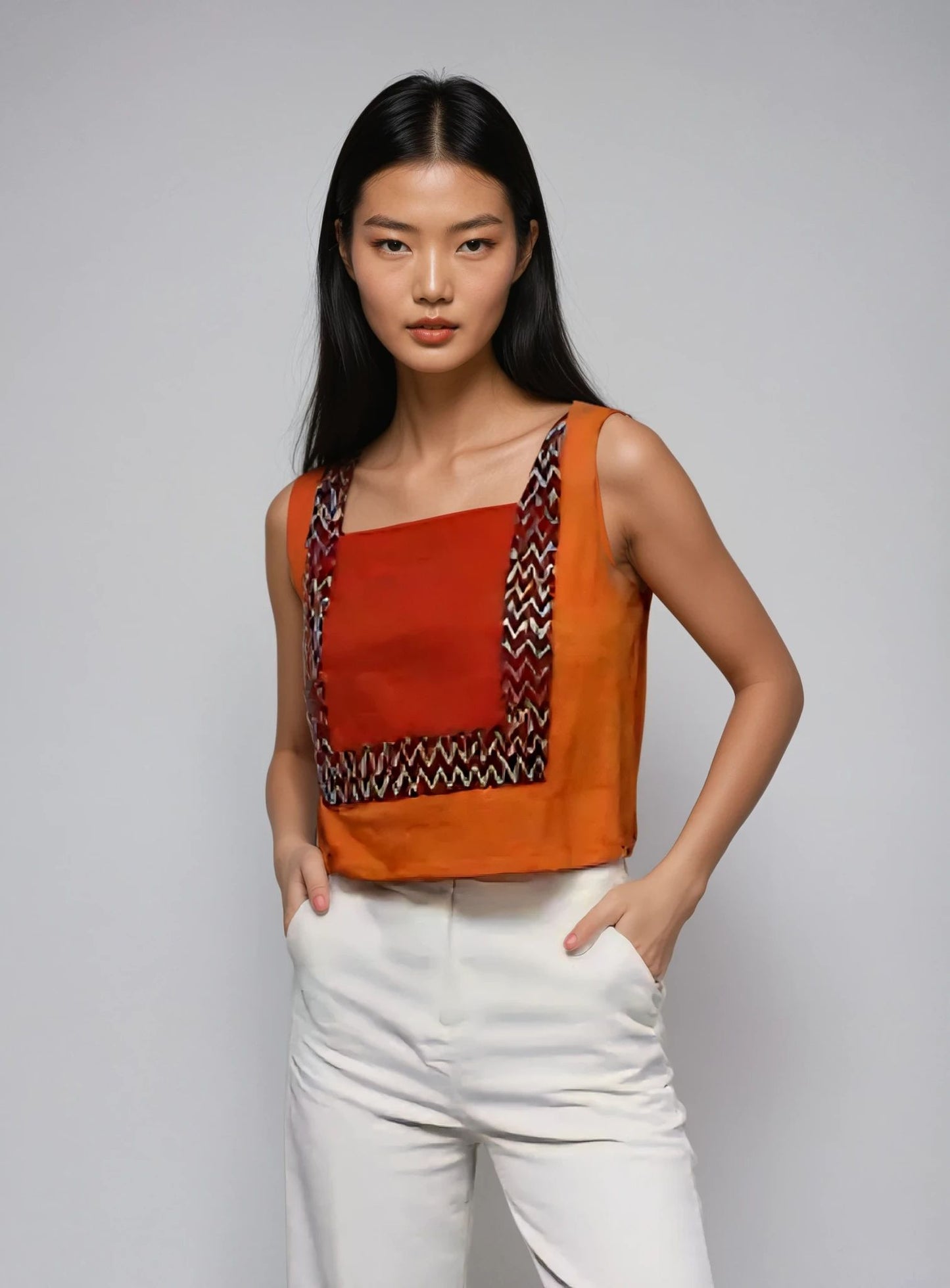 Andriyani mouwloos shirt