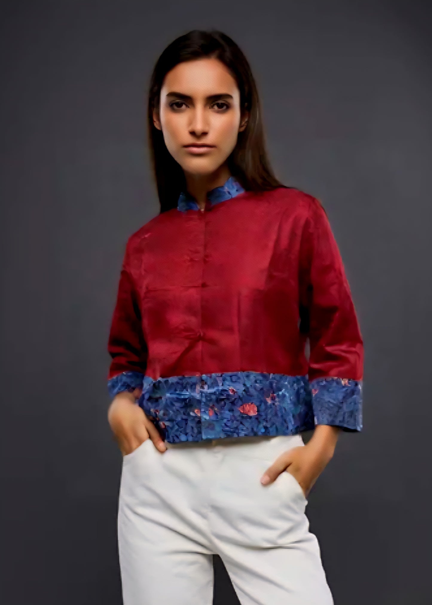 Senang Blouse met Korte Mouw