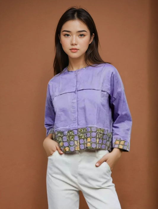 Blus Hati Hati Lengan Pendek
